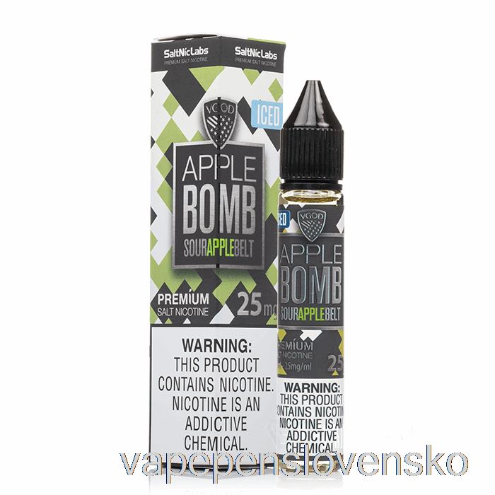 ľadová Jablková Bomba - Vgod Salts - 30ml 25mg Vape Pero